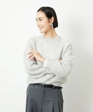 FMFBD32230 MICHEL KLEIN(ミッシェルクラン) モヘアローゲージニット イエロー