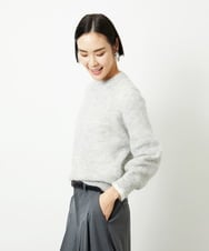 FMFBD32230 MICHEL KLEIN(ミッシェルクラン) モヘアローゲージニット イエロー