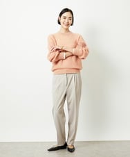 FMFBD32230 MICHEL KLEIN(ミッシェルクラン) モヘアローゲージニット イエロー