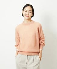 FMFBD32230 MICHEL KLEIN(ミッシェルクラン) モヘアローゲージニット イエロー