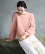 FMFBD32230 MICHEL KLEIN(ミッシェルクラン) モヘアローゲージニット ピンク