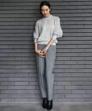 FMFBD32230 MICHEL KLEIN(ミッシェルクラン) モヘアローゲージニット イエロー