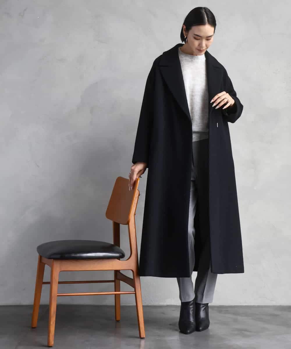 FMFBD32230 MICHEL KLEIN(ミッシェルクラン) モヘアローゲージニット イエロー