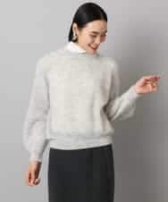 FMFBD32230 MICHEL KLEIN(ミッシェルクラン) モヘアローゲージニット イエロー