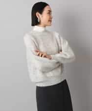 FMFBD32230 MICHEL KLEIN(ミッシェルクラン) モヘアローゲージニット イエロー