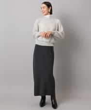 FMFBD32230 MICHEL KLEIN(ミッシェルクラン) モヘアローゲージニット イエロー