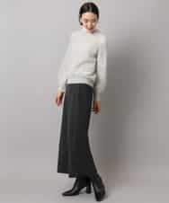 FMFBD32230 MICHEL KLEIN(ミッシェルクラン) モヘアローゲージニット イエロー