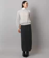 FMFBD32230 MICHEL KLEIN(ミッシェルクラン) モヘアローゲージニット イエロー