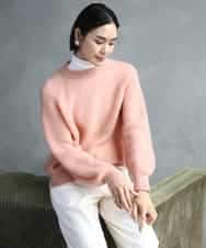 FMFBD32230 MICHEL KLEIN(ミッシェルクラン) モヘアローゲージニット イエロー