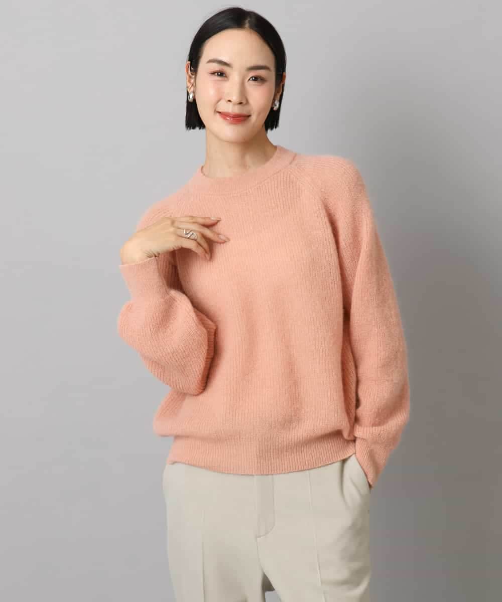 FMFBD32230 MICHEL KLEIN(ミッシェルクラン) モヘアローゲージニット イエロー