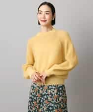 FMFBD32230 MICHEL KLEIN(ミッシェルクラン) モヘアローゲージニット イエロー