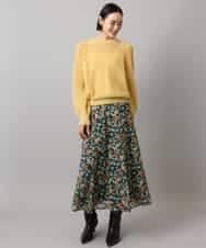 FMFBD32230 MICHEL KLEIN(ミッシェルクラン) モヘアローゲージニット イエロー