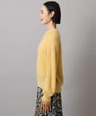 FMFBD32230 MICHEL KLEIN(ミッシェルクラン) モヘアローゲージニット イエロー