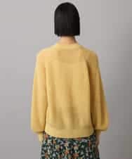 FMFBD32230 MICHEL KLEIN(ミッシェルクラン) モヘアローゲージニット イエロー