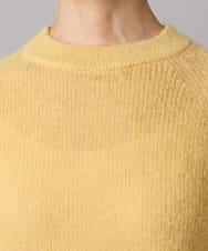 FMFBD32230 MICHEL KLEIN(ミッシェルクラン) モヘアローゲージニット イエロー