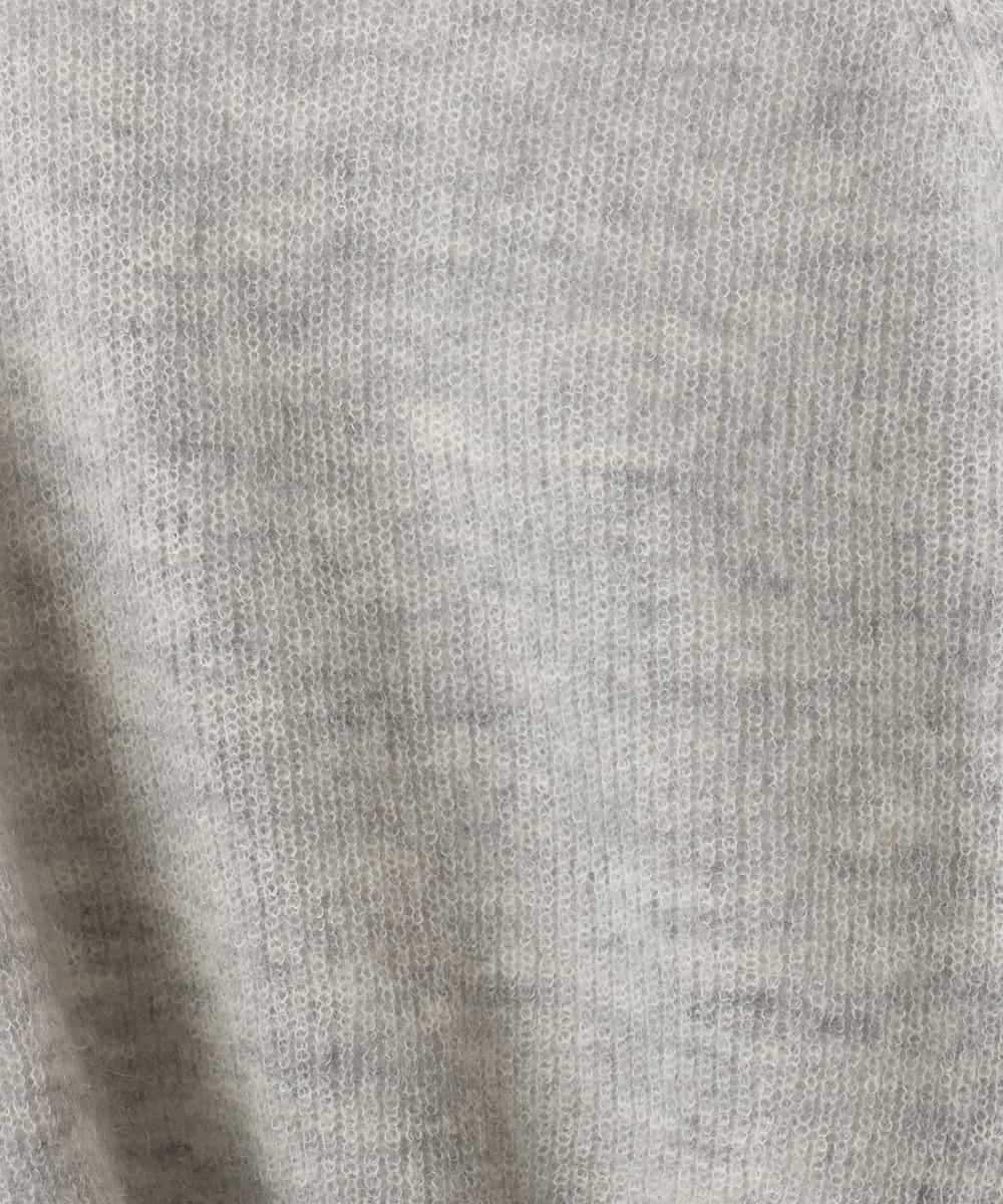 FMFBD32230 MICHEL KLEIN(ミッシェルクラン) モヘアローゲージニット イエロー