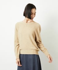 FMFBD33210 MICHEL KLEIN(ミッシェルクラン) ホールガーメント®クルーネックニット ライトブルー