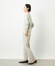 FMFBD33210 MICHEL KLEIN(ミッシェルクラン) ホールガーメント®クルーネックニット ライトブルー