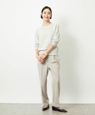 FMFBD33210 MICHEL KLEIN(ミッシェルクラン) ホールガーメント®クルーネックニット ライトブルー