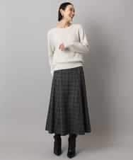 FMFBD33210 MICHEL KLEIN(ミッシェルクラン) ホールガーメント®クルーネックニット ライトブルー