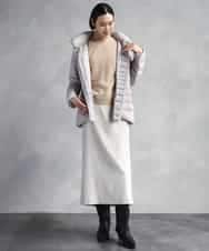 FMFBD33210 MICHEL KLEIN(ミッシェルクラン) ホールガーメント®クルーネックニット ライトブルー