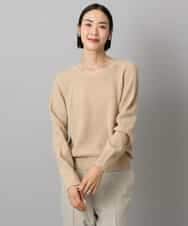 FMFBD33210 MICHEL KLEIN(ミッシェルクラン) ホールガーメント®クルーネックニット ライトブルー