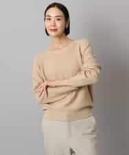 FMFBD33210 MICHEL KLEIN(ミッシェルクラン) ホールガーメント®クルーネックニット ライトブルー