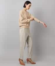 FMFBD33210 MICHEL KLEIN(ミッシェルクラン) ホールガーメント®クルーネックニット ライトブルー