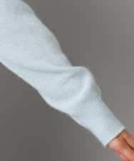 FMFBD33210 MICHEL KLEIN(ミッシェルクラン) ホールガーメント®クルーネックニット ライトブルー