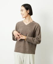 FMFBD34200 MICHEL KLEIN(ミッシェルクラン) [セットアップ対応]Vネックニット ライトイエロー