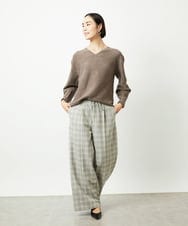 FMFBD34200 MICHEL KLEIN(ミッシェルクラン) [セットアップ対応]Vネックニット ライトイエロー