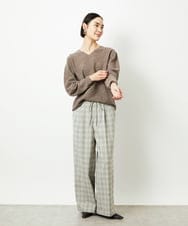 FMFBD34200 MICHEL KLEIN(ミッシェルクラン) [セットアップ対応]Vネックニット ライトイエロー