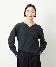 FMFBD34200 MICHEL KLEIN(ミッシェルクラン) [セットアップ対応]Vネックニット ライトイエロー