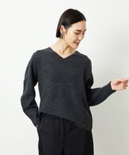 FMFBD34200 MICHEL KLEIN(ミッシェルクラン) [セットアップ対応]Vネックニット ライトイエロー