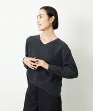 FMFBD34200 MICHEL KLEIN(ミッシェルクラン) [セットアップ対応]Vネックニット ライトイエロー