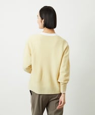 FMFBD34200 MICHEL KLEIN(ミッシェルクラン) [セットアップ対応]Vネックニット ライトイエロー