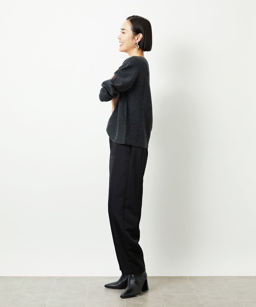 FMFBD34200 MICHEL KLEIN(ミッシェルクラン) [セットアップ対応]Vネックニット ライトイエロー