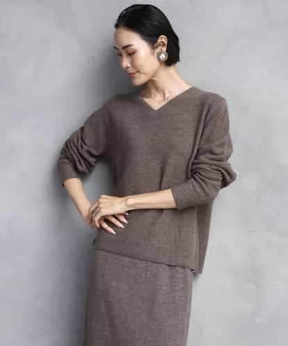 FMFBD34200 MICHEL KLEIN [セットアップ対応]Vネックニット