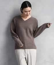 FMFBD34200 MICHEL KLEIN(ミッシェルクラン) [セットアップ対応]Vネックニット ライトイエロー