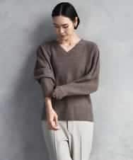 FMFBD34200 MICHEL KLEIN(ミッシェルクラン) [セットアップ対応]Vネックニット ライトイエロー