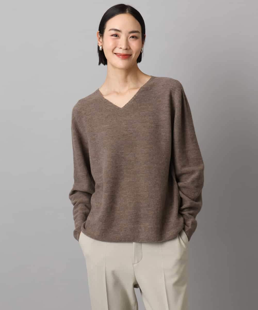 FMFBD34200 MICHEL KLEIN(ミッシェルクラン) [セットアップ対応]Vネックニット ライトイエロー