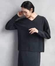 FMFBD34200 MICHEL KLEIN(ミッシェルクラン) [セットアップ対応]Vネックニット ライトイエロー