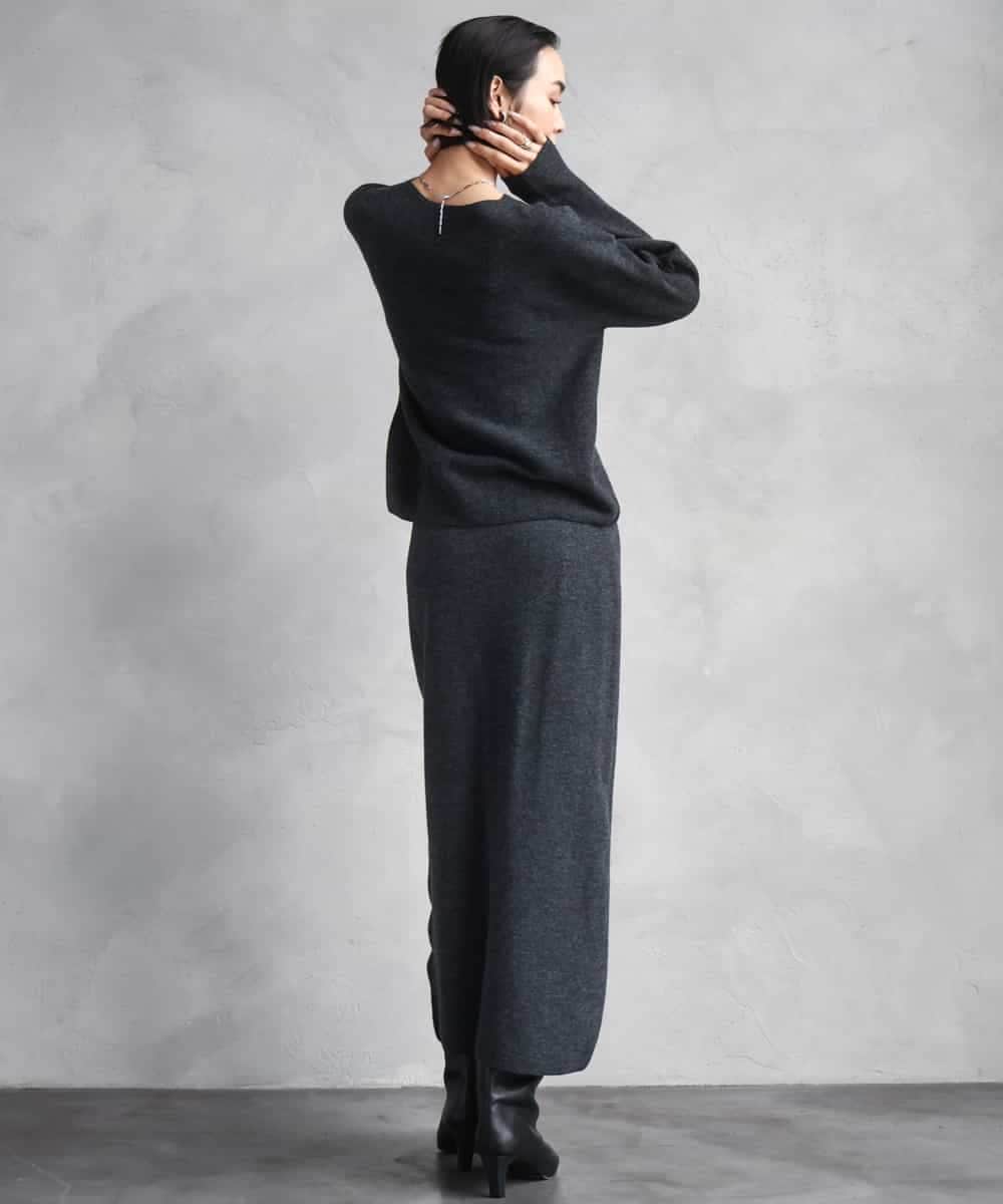 FMFBD34200 MICHEL KLEIN(ミッシェルクラン) [セットアップ対応]Vネックニット ライトイエロー