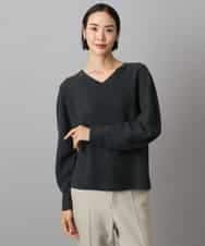 FMFBD34200 MICHEL KLEIN(ミッシェルクラン) [セットアップ対応]Vネックニット ライトイエロー