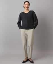 FMFBD34200 MICHEL KLEIN(ミッシェルクラン) [セットアップ対応]Vネックニット ライトイエロー