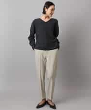 FMFBD34200 MICHEL KLEIN(ミッシェルクラン) [セットアップ対応]Vネックニット ライトイエロー