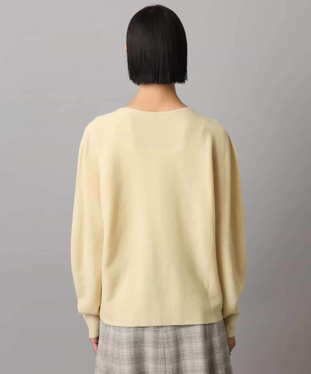 FMFBD34200 MICHEL KLEIN(ミッシェルクラン) [セットアップ対応]Vネックニット ライトイエロー