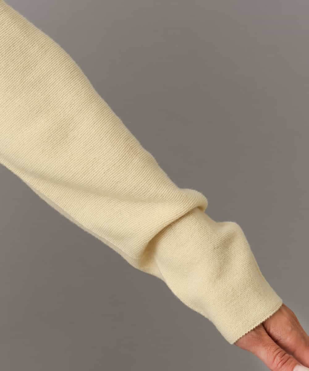 FMFBD34200 MICHEL KLEIN(ミッシェルクラン) [セットアップ対応]Vネックニット ライトイエロー