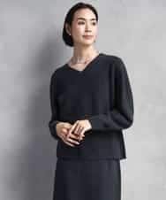 FMFBD34200 MICHEL KLEIN(ミッシェルクラン) [セットアップ対応]Vネックニット ダークグレー