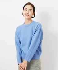 FMFBD80150 MICHEL KLEIN(ミッシェルクラン) クルーネックプルオーバー ライトブルー